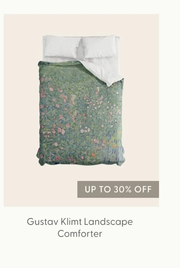 Gustav Klimt - Italian Garden Landscape Comforter