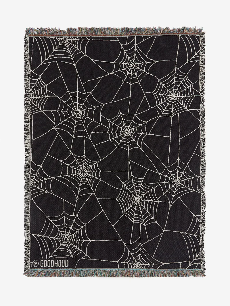 Image of Goodhood Lifestore Art Wall Tapestry Blanket  - Spiderweb