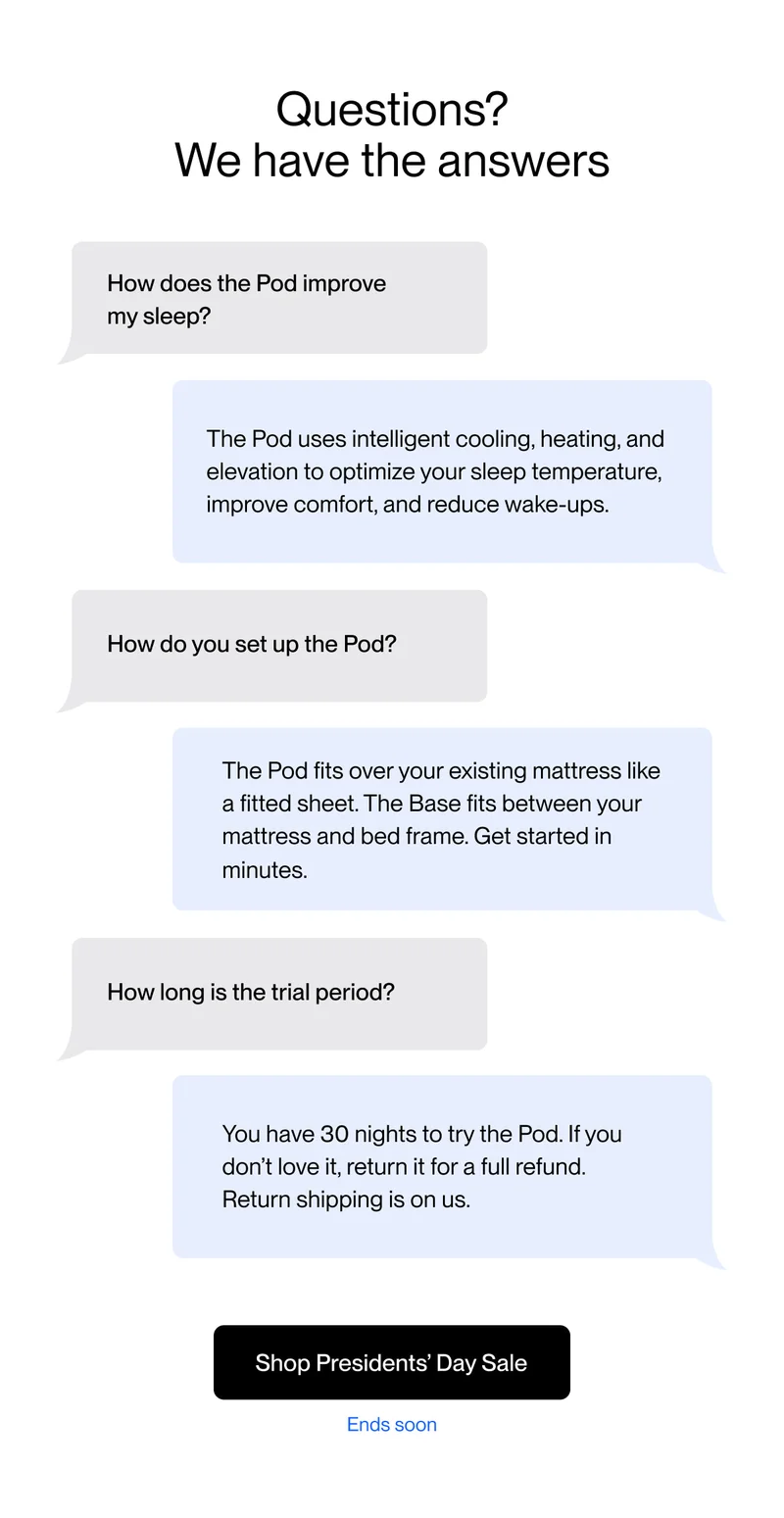 Questions?  We have the answers