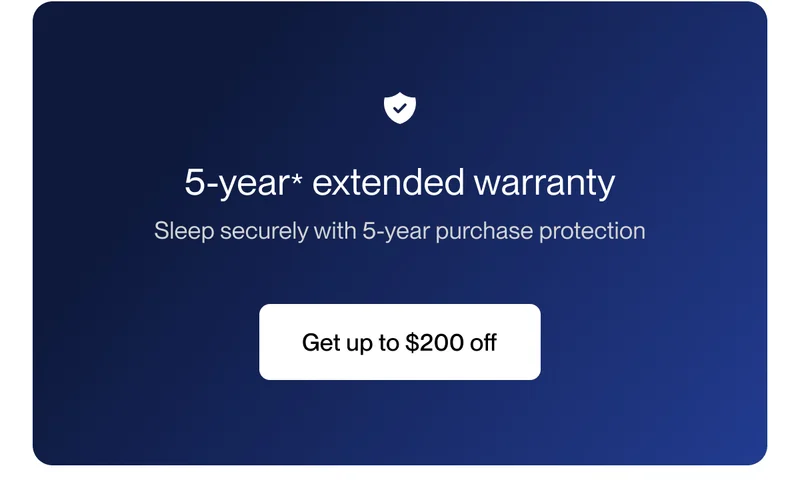 5-year* extended warranty