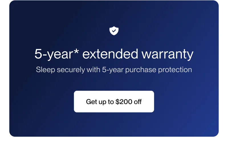 5-year* extended warranty