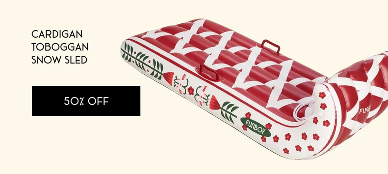 Cardigan Toboggan snow Sled - 50% OFF