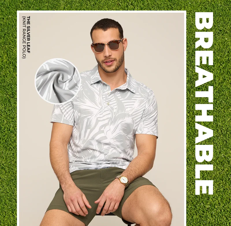 Knit Range Polo: The Silver Leaf