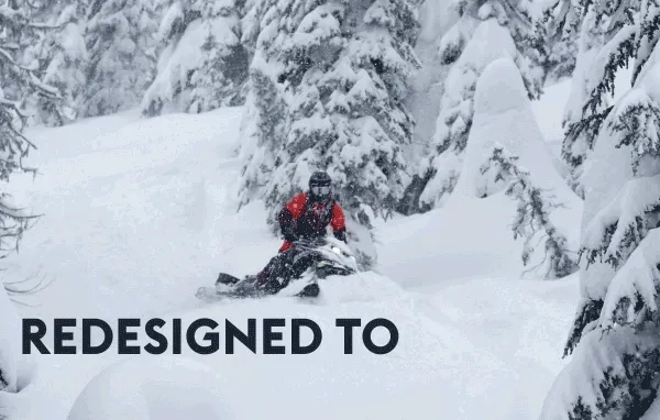 Lynx Shredder RE sleds in the snow
