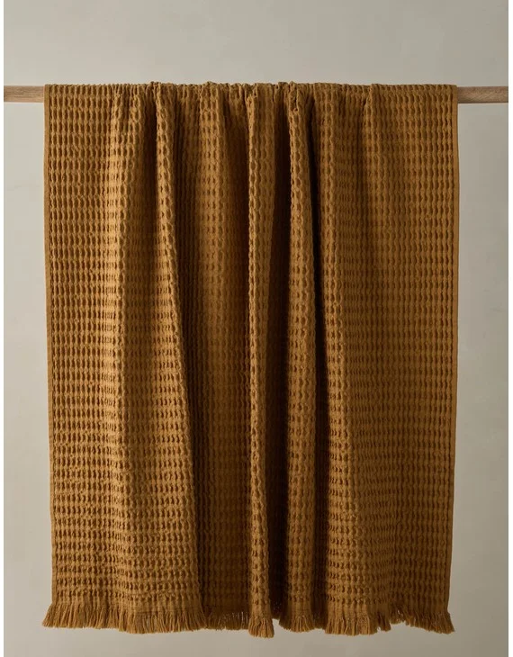 Sophie Cotton Throw-Marigold