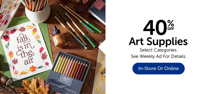 40% Off Art Supplies