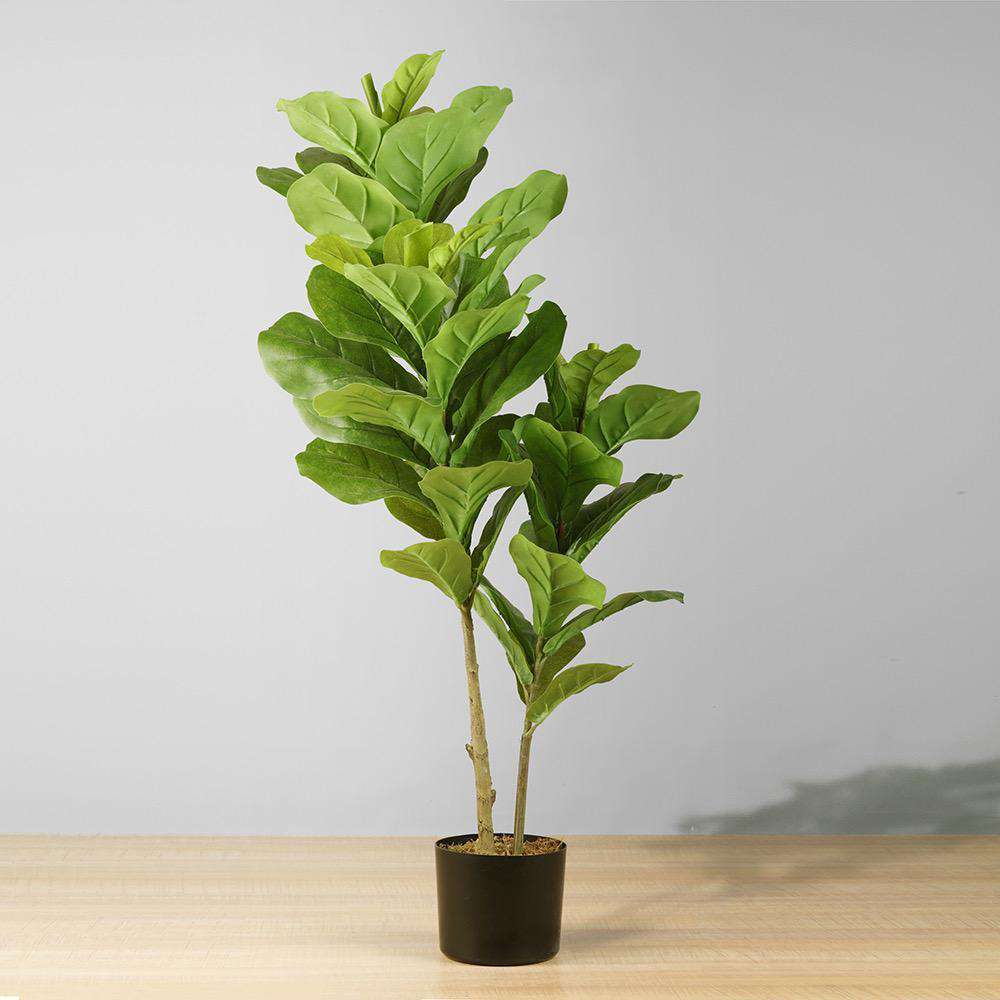 Image of Fafa Artificial Fiddle Leaf Potted Plant (Multiple Sizes)