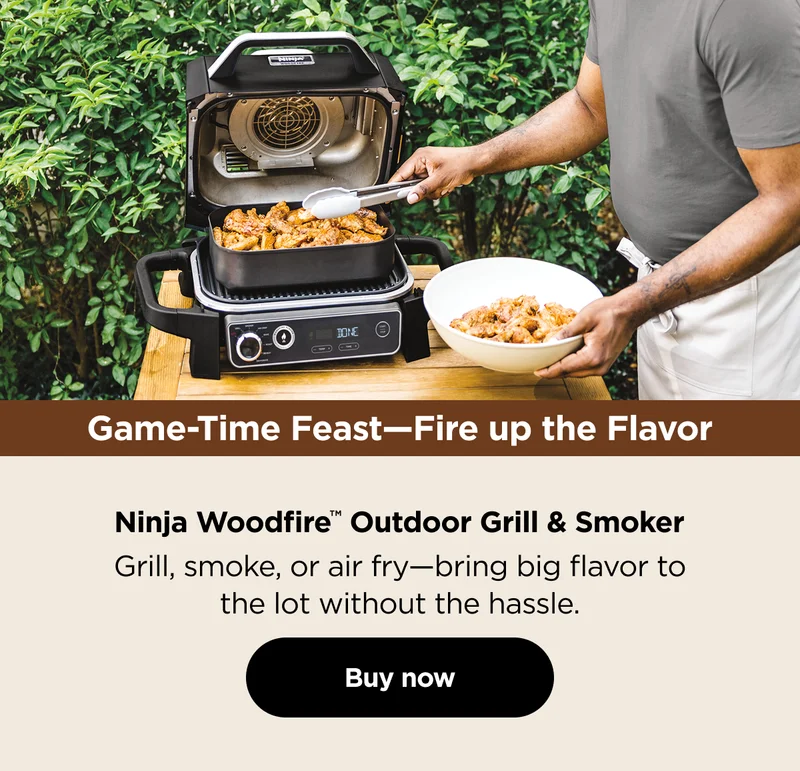 Game-Time Feast--Fire up the flavor--https://www.ninjakitchen.com/products/ninja-woodfire-outdoor-grill-smoker-zidOG705A
