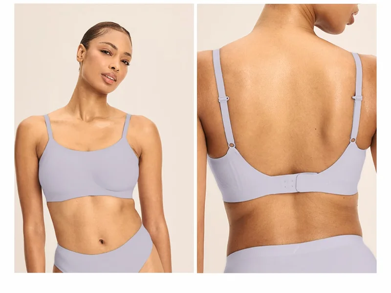 Image: Showcasing rev scoop bra back & front featuring it's versatile straps.