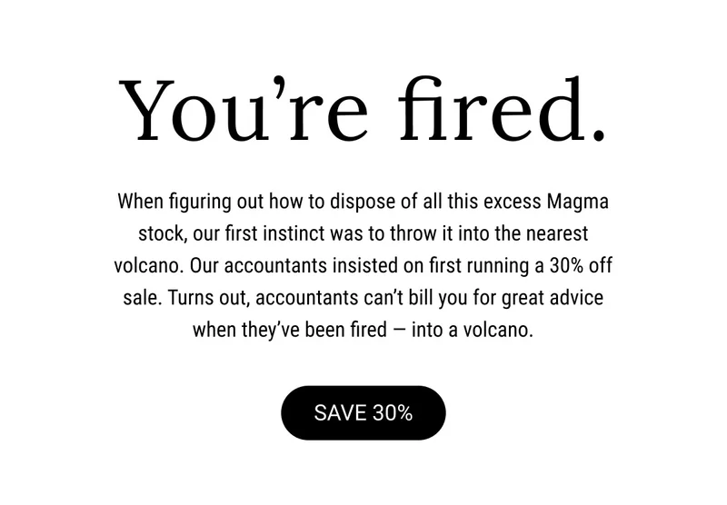 Our Magma design is being retired. To celebrate, we're selling it for 30% off until it's gone.