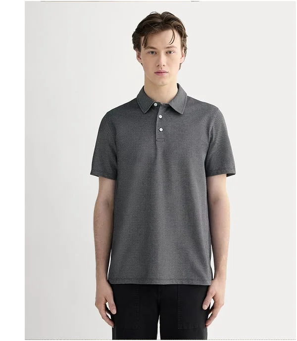 [Image]The Startup Polo | Black Chambray