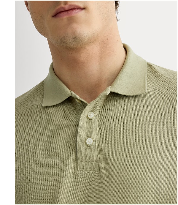 [Image]The Pique Polo | Eucalyptus