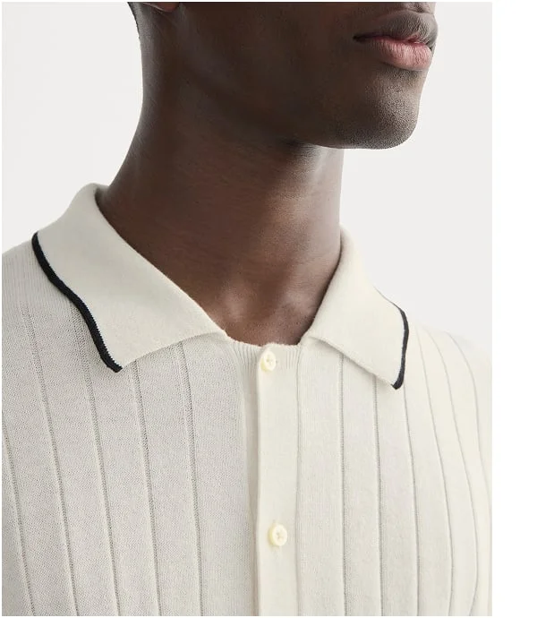 [Image]The No-Sweat Button-Down Polo | Heathered Canvas
