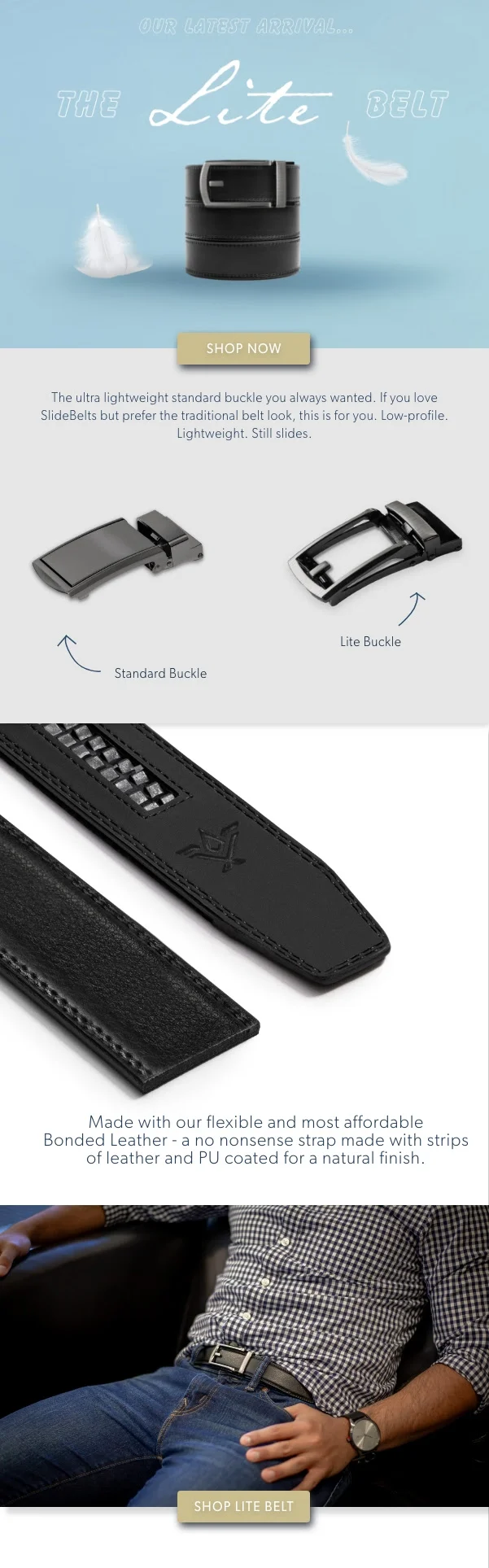 Our lightest sleekest belt!