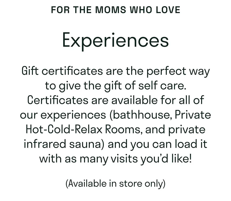 Gift certificates are the prefect way to give the gift of sale care.