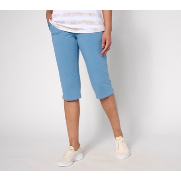 Denim & Co. Petite Duo Stretch Skimmer with Pockets