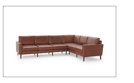 Block Nomad Leather 6-Seat Corner Sectional