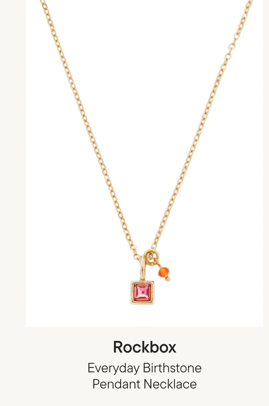 Everyday Birthstone Pendant Necklace Everyday Birthstone Pendant Necklace