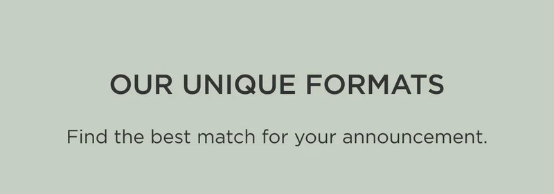 Display-Worthy Formats