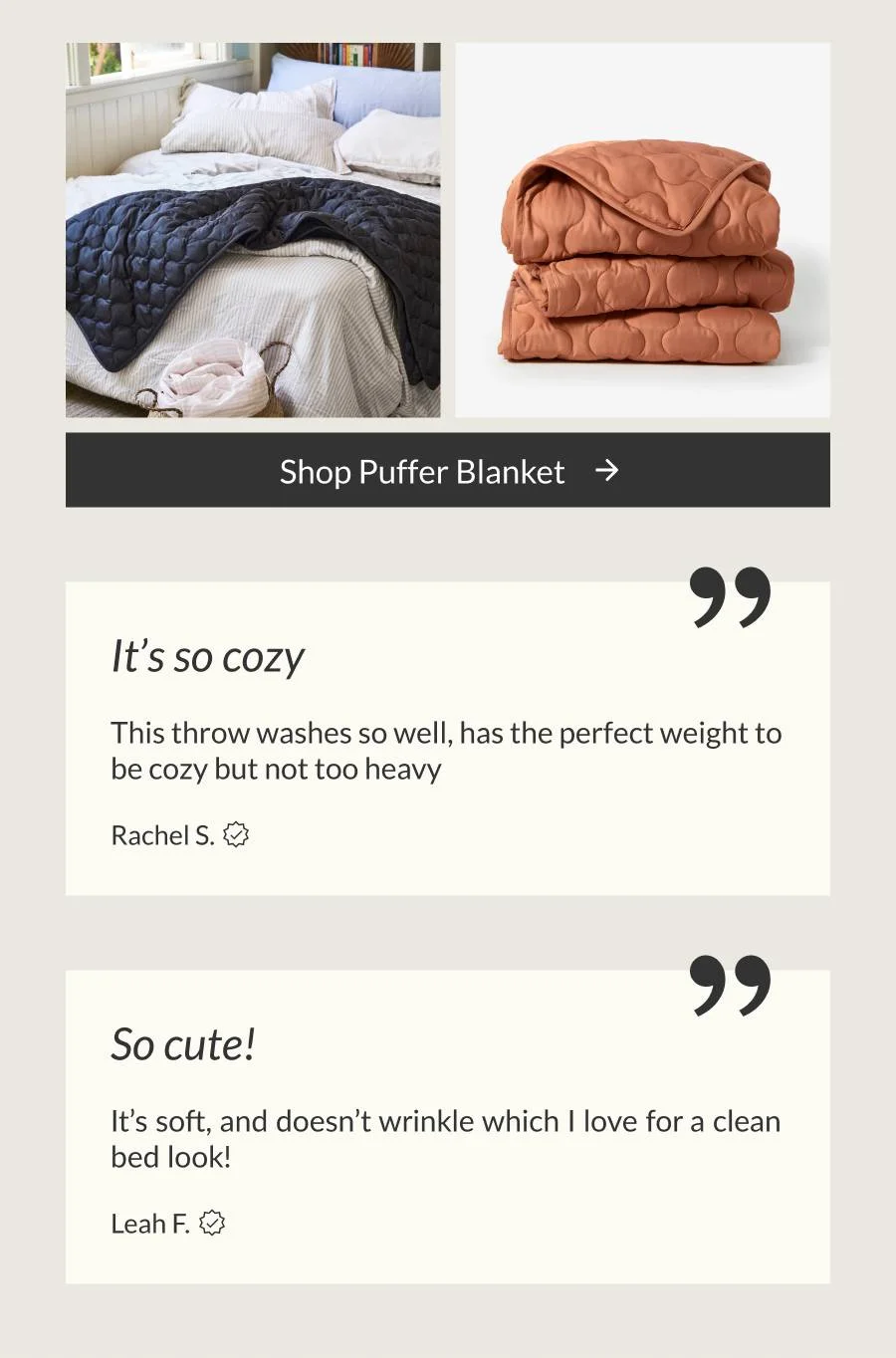 Shop Puffer Blanket