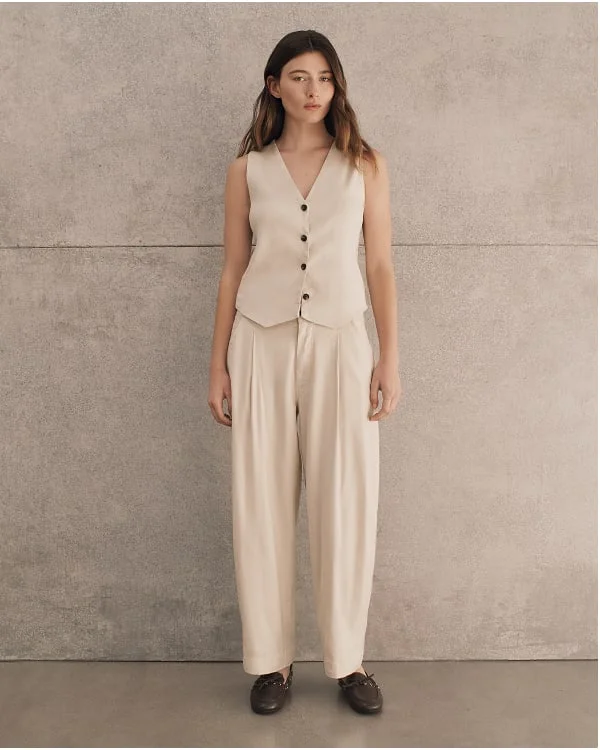 [Image]The Everywhere Pant in Stretch Linen | Birch