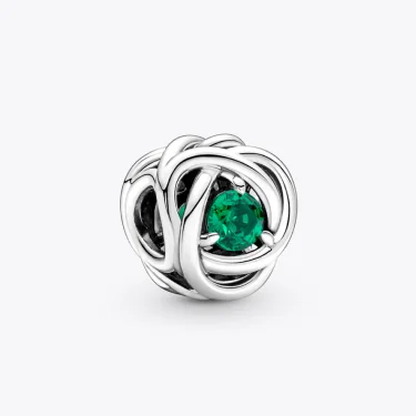 May Green Eternity Circle Charm