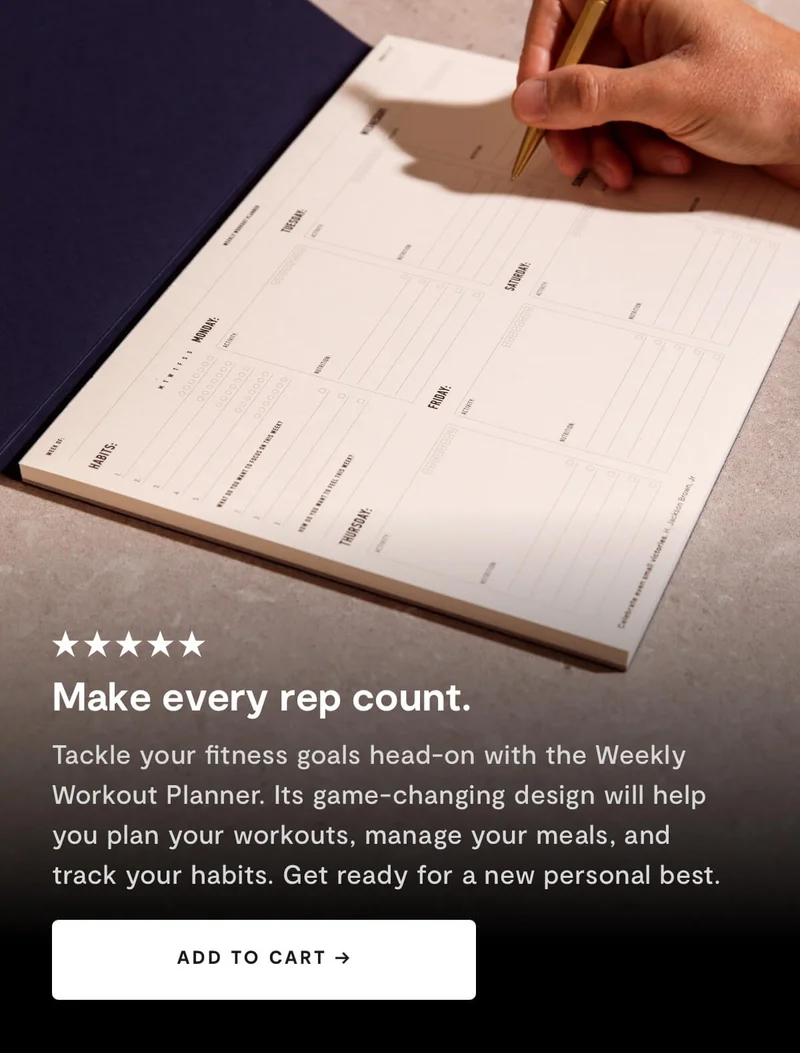 Weekly Workout Planner