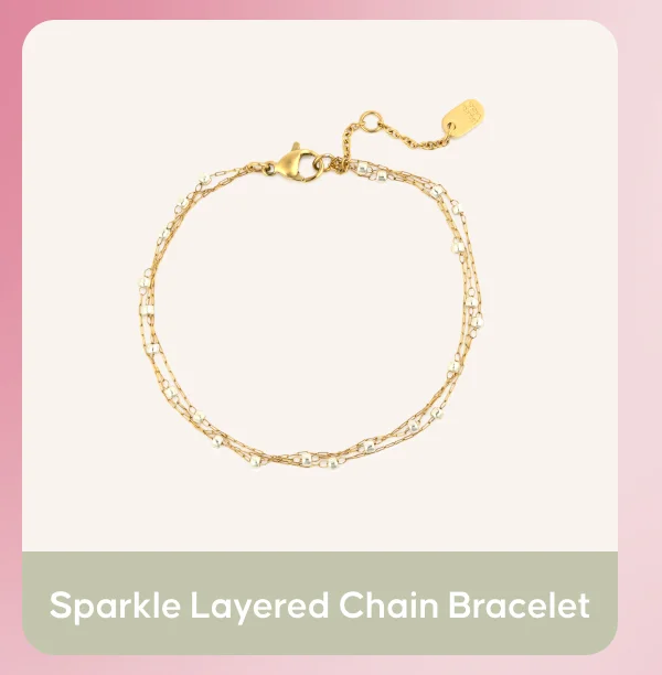 Sparkle Layered Chain Bracelet