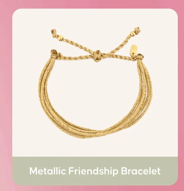 Metallic Friendship Bracelet