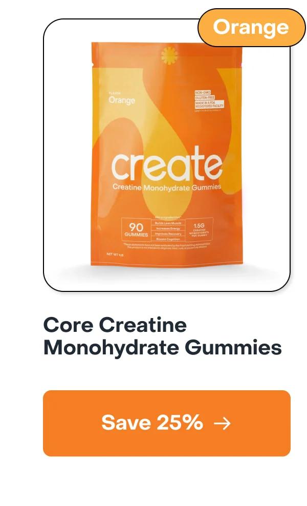 Core Creatine Monohydrate Gummies Orange