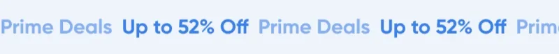 up to 52% off prime deals