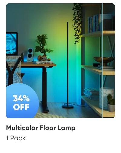 multicolor floor lamp