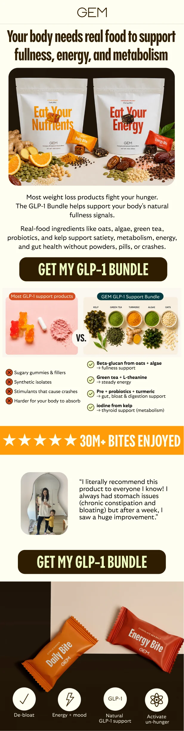 GLP-1 Support in 2 delicious Bites