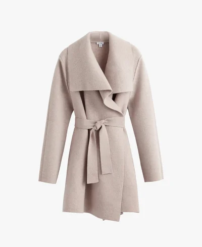 Wool Cashmere Sweater Coat