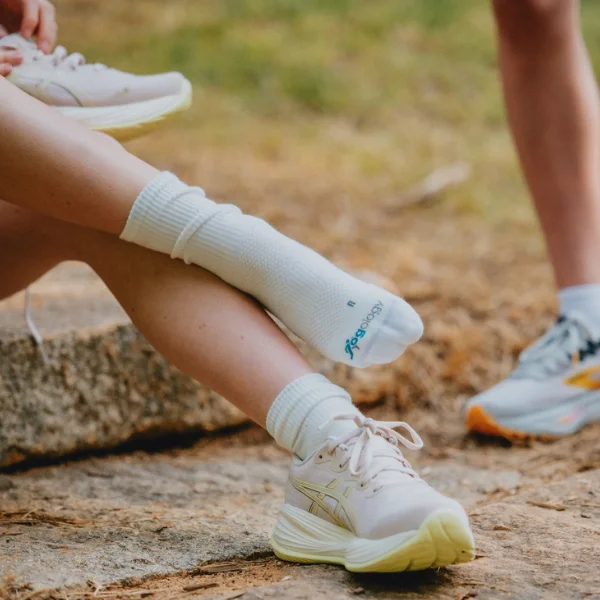 Woman wearing socks