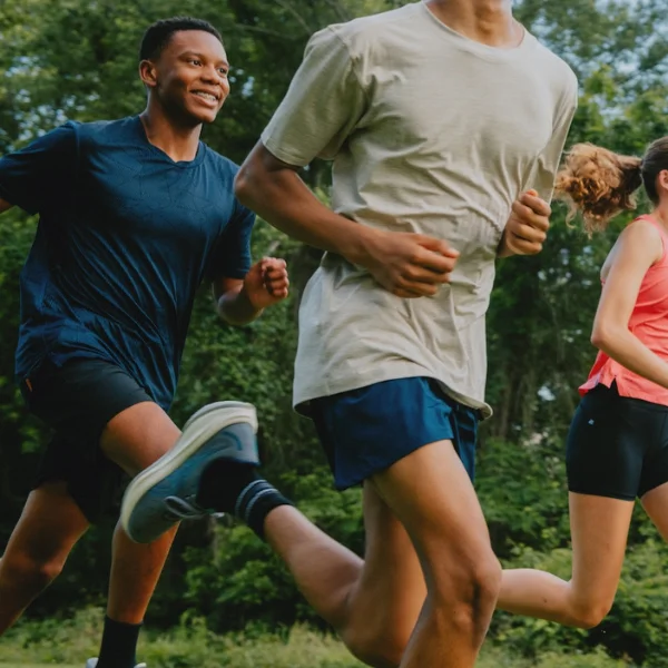 People wearing running apparel