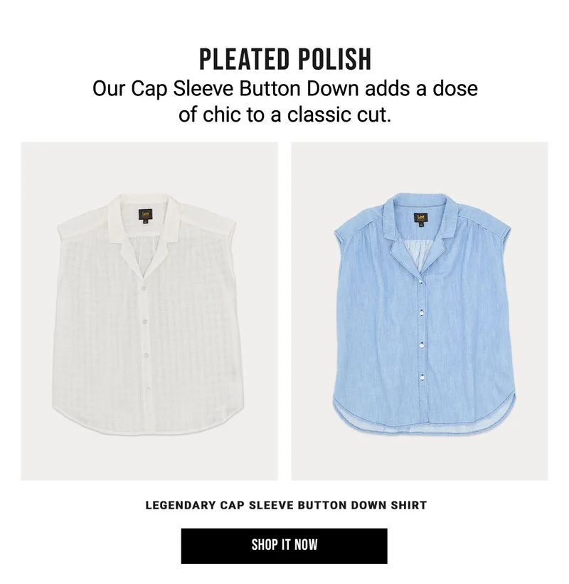 Pleated Polish Our Cap Sleeve Button Down Adds A Dose Of Chic To A Classic Cut. Legendary Cap Sleeve Button Down Shirt Shop It Now