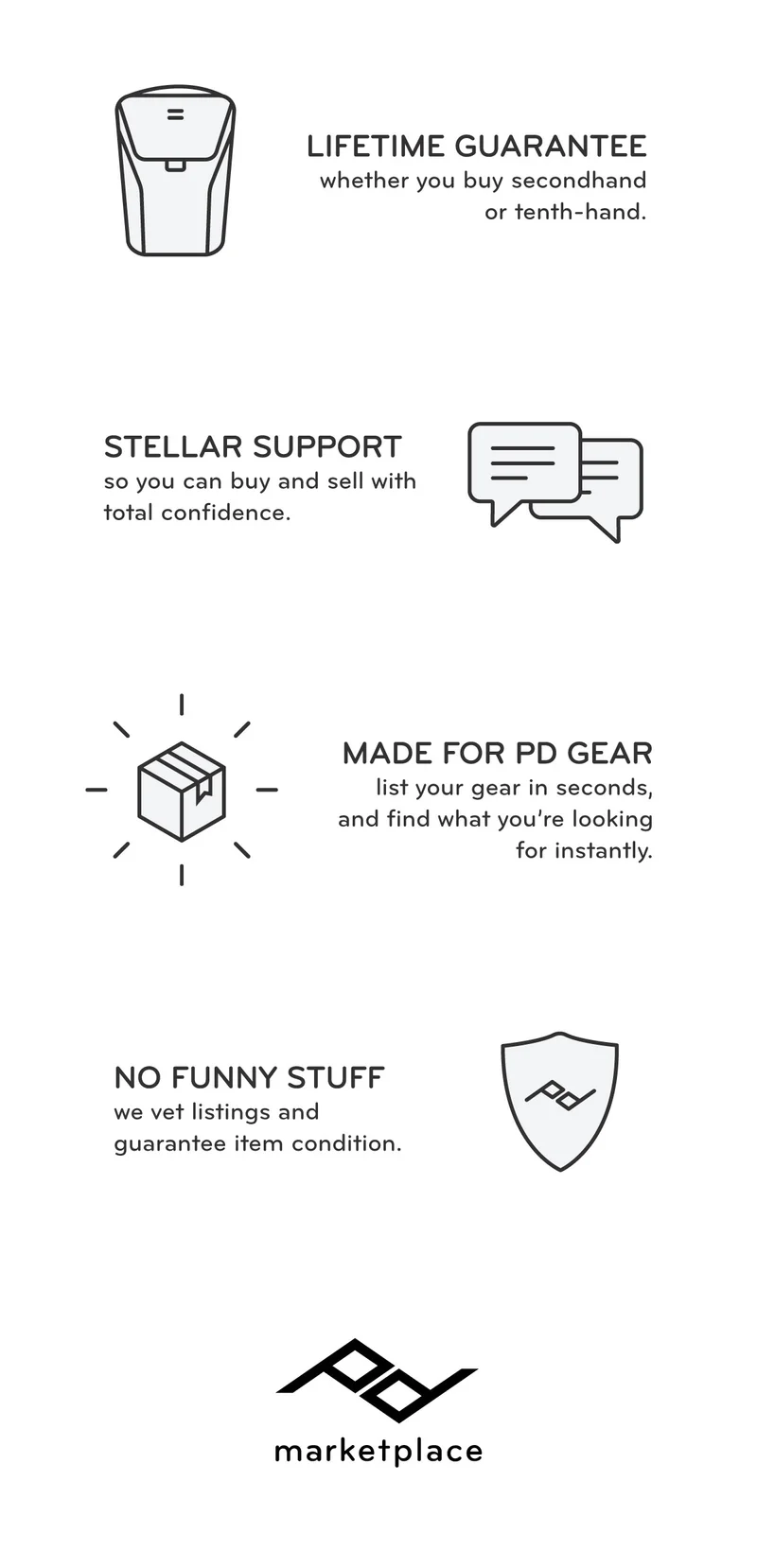 Lifetime Guarantee. Stellar Support. Made for PD Gear.