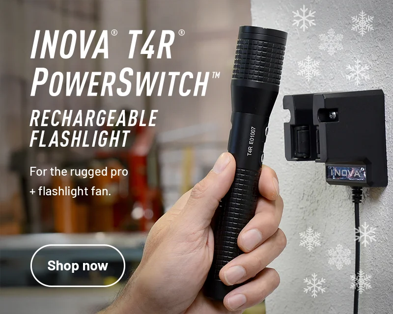 INOVA® T4R® PowerSwitch™ Rechargeable Flashlight