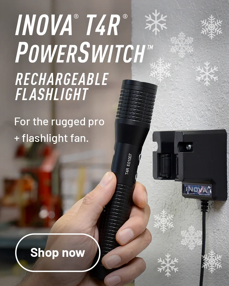 INOVA® T4R® PowerSwitch™ Rechargeable Flashlight