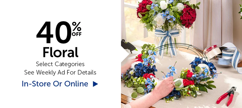 40% Off Floral - Select Categories