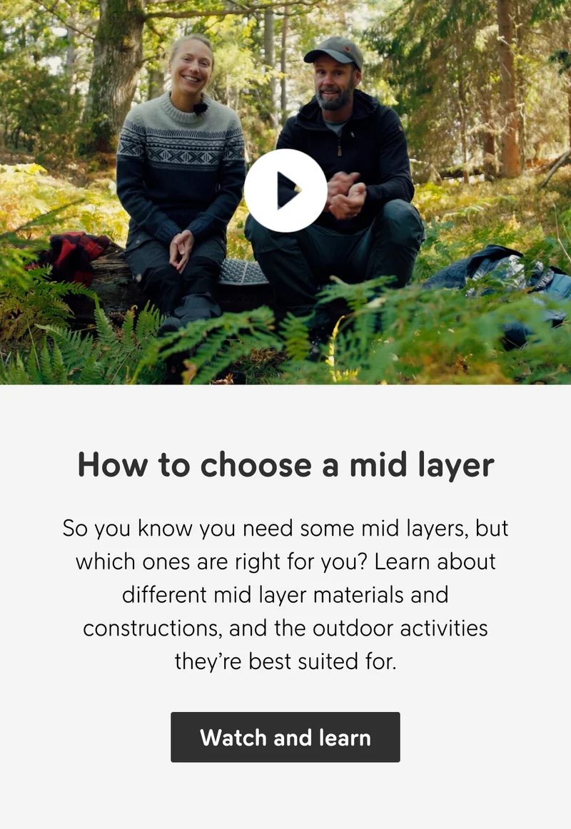 How to choose a mid layer | Fjällräven