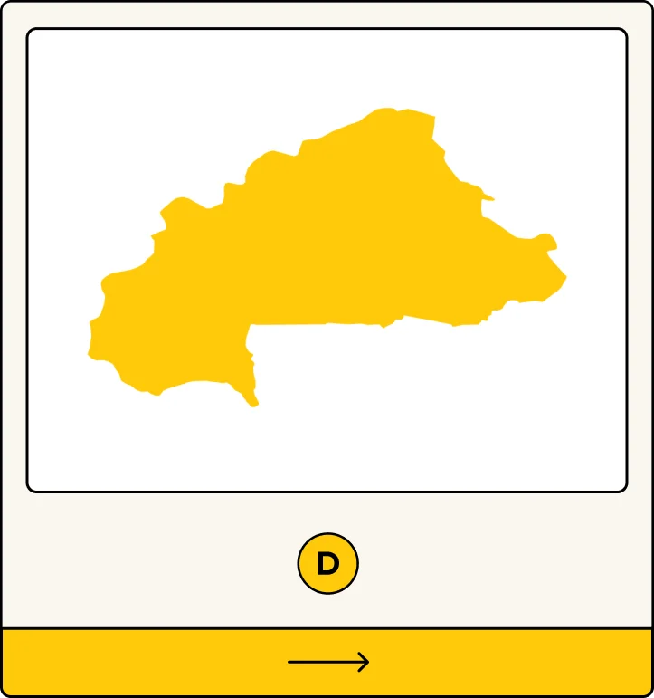 D. Shape of Burkina Faso