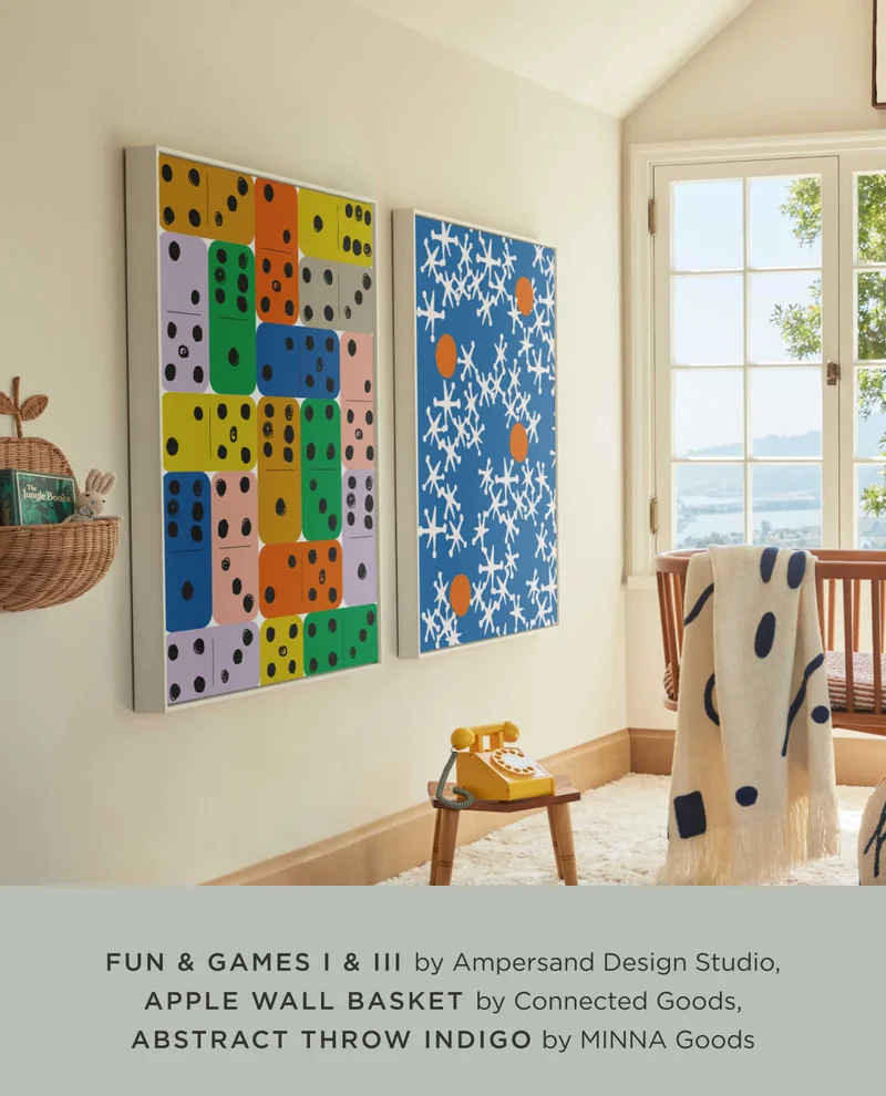 Fun & Games I & III, Apple Wall Basket,…