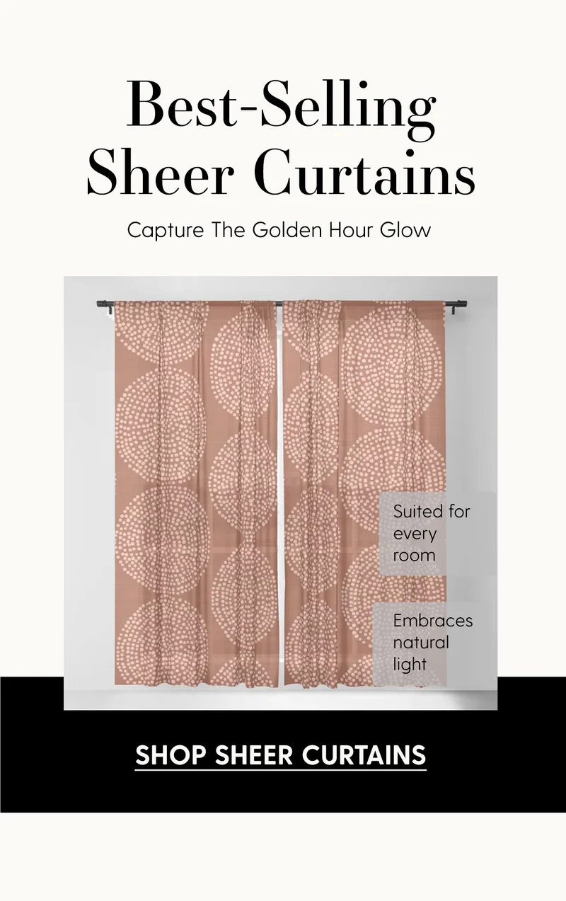 Best Selling Sheer Curtains | Capture The Golden Hour Glow | Suited for every room | Embraces natural light | Shop Sheer Curtains