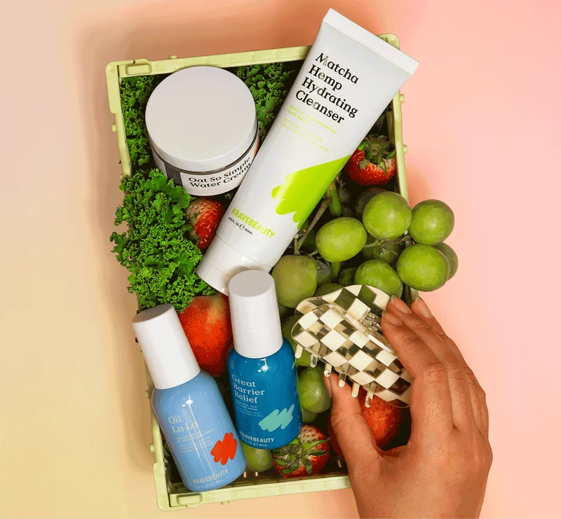 KraveBeauty Products with Imperfect Checker Claw