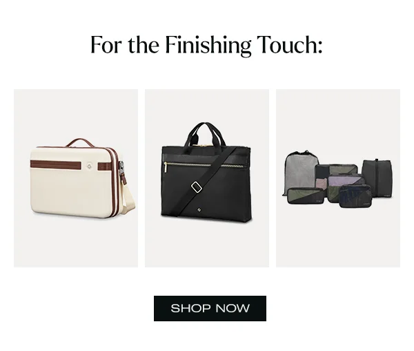 For the Finishing Touch: