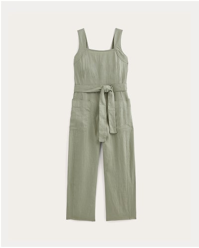 [Image]The Utility Coverall in Linen | Seagrass