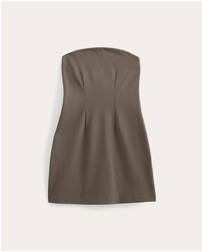 [Image]The Dream Strapless Mini Dress | Deep Taupe