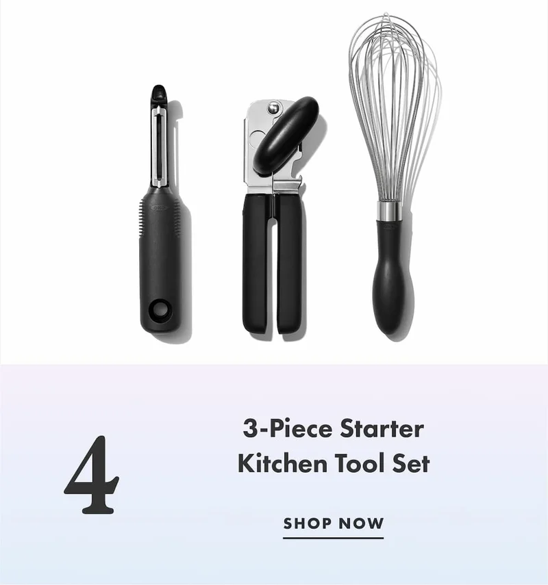 4. 3-Piece Starter Kitchen Tool Set | SHOP NOW